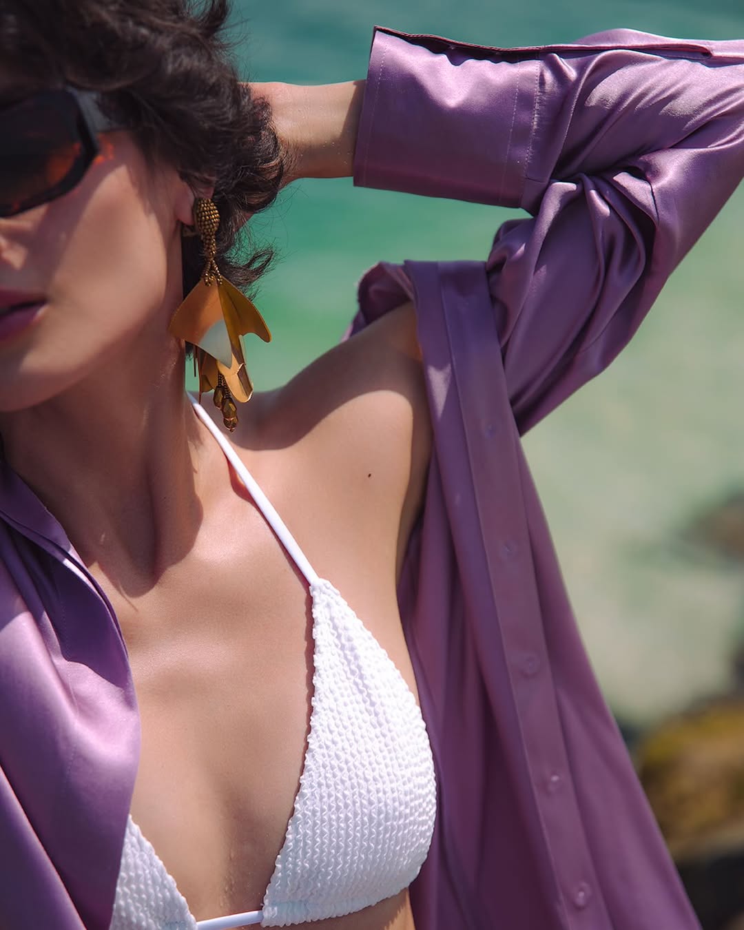 Riviera Mauve Silk Set