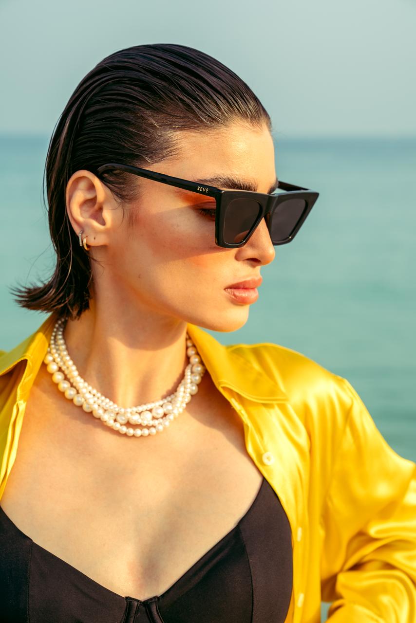 Golden yellow silk shirt